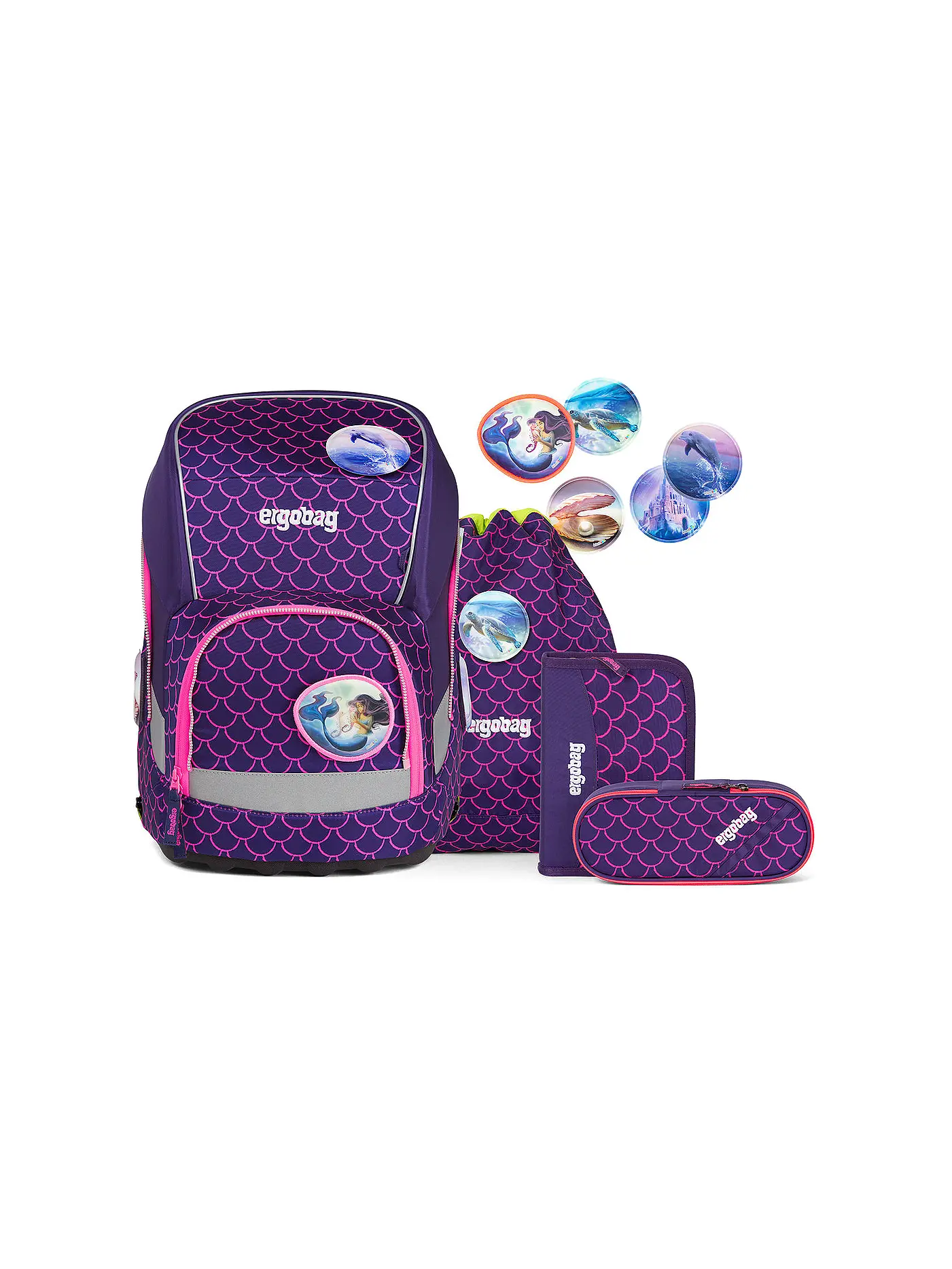 ERGOBAG | Schultaschen Set 5tlg Wide PerlentauchBär | 